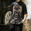 Hanfu nam sườn xám CNY - Áo sơ mi mùa hè 3/4 tay, thoáng mát, giá ưu đãi 405.835₫ 3
