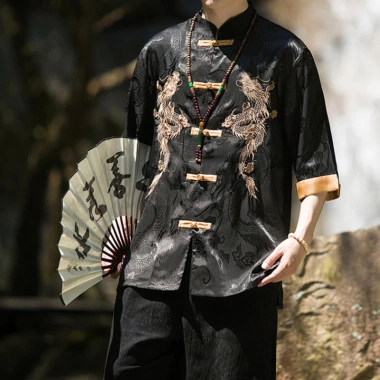 Hanfu nam sườn xám CNY - Áo sơ mi mùa hè 3/4 tay, thoáng mát, giá ưu đãi 405.835₫ 3 Hanfu nam sườn xám CNY - Áo sơ mi mùa hè 3/4 tay, thoáng mát, giá ưu đãi 405.835₫ 3