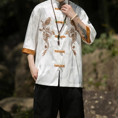 Hanfu nam sườn xám CNY - Áo sơ mi mùa hè 3/4 tay, thoáng mát, giá ưu đãi 405.835₫ 7 Hanfu nam sườn xám CNY - Áo sơ mi mùa hè 3/4 tay, thoáng mát, giá ưu đãi 405.835₫ 7