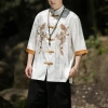 Hanfu nam sườn xám CNY - Áo sơ mi mùa hè 3/4 tay, thoáng mát, giá ưu đãi 405.835₫ 8