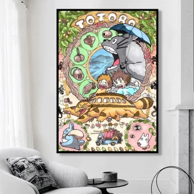 Hàng Xóm Của Tôi Totoro Cross Stitch Sợi Chất Liệu Thêu Trọn Gói Phong Mới DIY