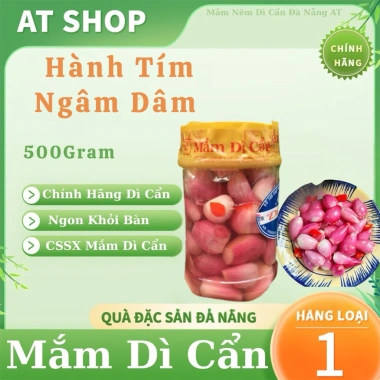 Hành Tím Ngâm Dấm 500g Dì Cẩn - Món Đưa Cơm Cực Cuốn, Giá ưu đãi 94.500 VND