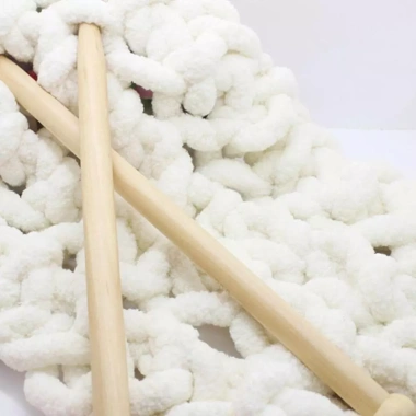HAPPYLEAF Sợi Thô Chunky Chenille ấm áp Dày mềm DIY Đan & Móc mùa đông - Giảm 20% 121k