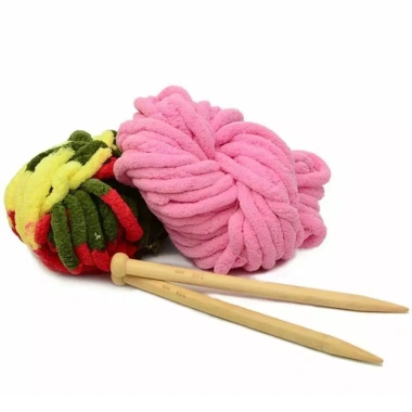 HAPPYLEAF Sợi Thô Chunky Chenille ấm áp Dày mềm DIY Đan & Móc mùa đông - Giảm 20% 121k