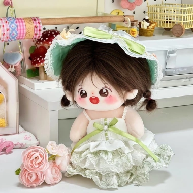 Haruno Manshi Bộ quần áo trẻ em 20cm Cotton Lolita 3 món - Váy búp bê siêu dễ thương, giá ưu đãi 198.501 VND
