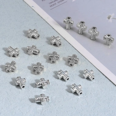 Hạt Chữ Thập Hợp Kim - Đồ Dùng Thủ Công Cơ Đốc Giá 86.900 VND, Dây Chuyền Kinh Mân Côi DIY, Quà Tặng Rửa Tội & Trang Sức Tâm Linh 9