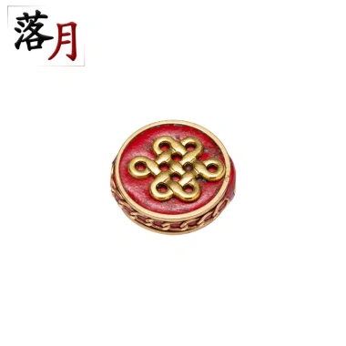 Hạt Phật Nepal Handmade – Đệm đồng, hạt Trung Quốc, thắt lưng mây, kẻ sọc dân tộc 5