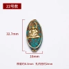 Hạt Phật Nepal Handmade – Đệm đồng, hạt Trung Quốc, thắt lưng mây, kẻ sọc dân tộc 7