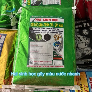 Hạt Sinh Học Gây Màu Nước Siêu Ốc Gạo Trùn 10kg Chỉ 220.000đ, nuôi tôm cua nhanh 2