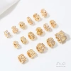 Hạt Spacer 14K dát bông tuyết Zircon thập tự làm - Giá ưu đãi 28.425 VND