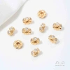 Hạt Spacer 14K dát bông tuyết Zircon thập tự làm - Giá ưu đãi 28.425 VND 6