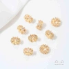 Hạt Spacer 14K dát bông tuyết Zircon thập tự làm - Giá ưu đãi 28.425 VND 10