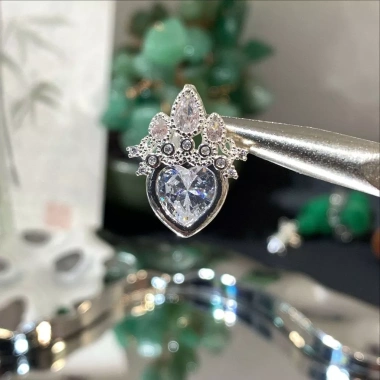 Hạt Spacer 14k Vương miện rỗng Trái tim tự làm - Giá chỉ 73.224 VND 2
