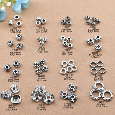 Hạt Spacer Cổ Bạc – Phụ Kiện Tự Làm Vòng Tay Dây Bện Giá Ưu Đãi 51.838