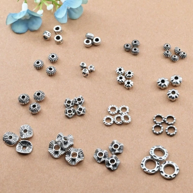 Hạt Spacer Cổ Bạc – Phụ Kiện Tự Làm Vòng Tay Dây Bện Giá Ưu Đãi 51.838