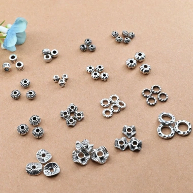 Hạt Spacer Cổ Bạc – Phụ Kiện Tự Làm Vòng Tay Dây Bện Giá Ưu Đãi 51.838