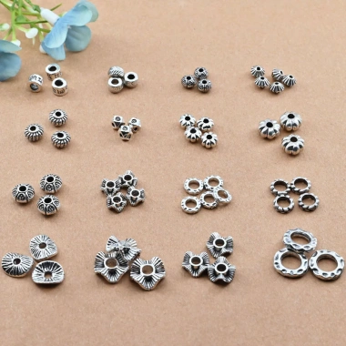 Hạt Spacer Cổ Bạc – Phụ Kiện Tự Làm Vòng Tay Dây Bện Giá Ưu Đãi 51.838