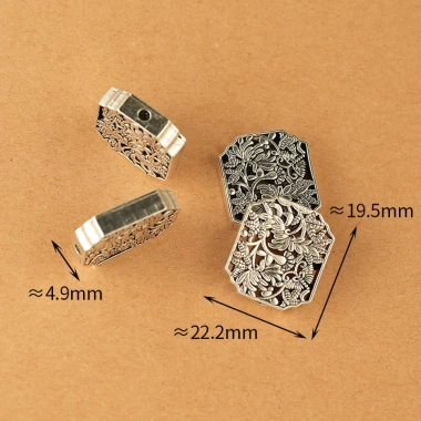 Hạt Spacer Hoa Tre Hai Mặt - Trang Sức Tự Làm Độc Đáo, Giá Ưu Đãi 41,072đ 3