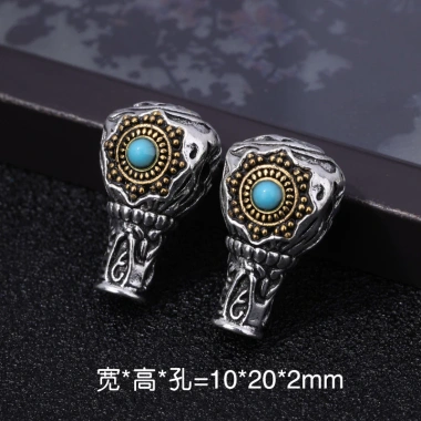 Hạt Spacer Hợp kim Tee Hai Màu Little King Kong - Giá chỉ 26.252 VND, Tiết kiệm 17%
