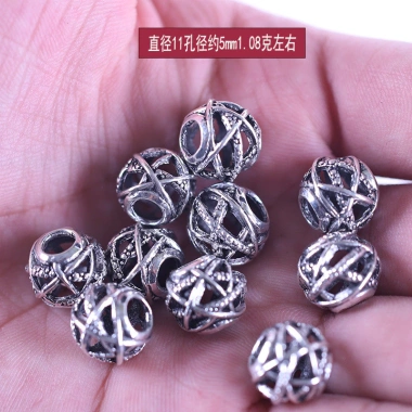 Hạt Spacer Lỗ lớn - Vòng tay tự làm bạc Tây Tạng, giảm giá 20% chỉ 64,459₫ 10 Hạt Spacer Lỗ lớn - Vòng tay tự làm bạc Tây Tạng, giảm giá 20% chỉ 64,459₫ 10