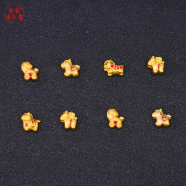 Hạt Spacer Năm Con Ngựa Cát Tốt Lành Vàng Tự Làm - Chỉ 20.634 VNĐ
