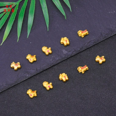 Hạt Spacer Năm Con Ngựa Cát Tốt Lành Vàng Tự Làm - Chỉ 20.634 VNĐ