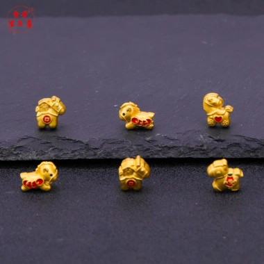 Hạt Spacer Năm Con Ngựa Cát Tốt Lành Vàng Tự Làm - Chỉ 20.634 VNĐ