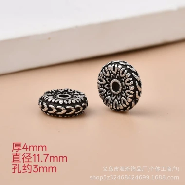 Hạt Spacer Tây Tạng Bạc Vuông Ruyi – Hình Bát Giác & Trụ, Giá chỉ 23.555₫