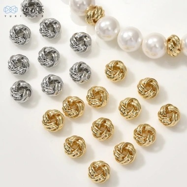 Hạt Xâu Chuỗi Thắt Nút Mạ Vàng 14k Nhiều Màu - Trang Sức DIY Giá 13.630 VND