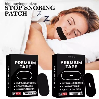 HCVN 30 Cái Chống Ngáy Ngủ Miệng Băng Thở - Dải Mũi Cải Thiện Giấc Ngủ, Ngăn Ngừa Ngáy