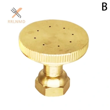 Hệ Thống Tưới 8 Lỗ Đồng Vàng Áp Lực Cao Chống Gió Thẳng Cong Vòi Phun Atomizing 8