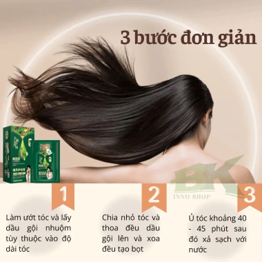Herbal At HomeBox 10 Gói Tinh Chất Nhuộm Tóc + Dầu Gội Bạc Thảo Dược 129.999 VNĐ