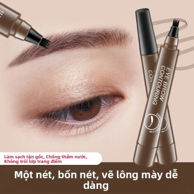 Hình móng vuốt bút lông mày GlowNest, chống thấm nước, không nhòe 24h, tạo nét tự nhiên