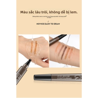 Hình móng vuốt bút lông mày GlowNest, chống thấm nước, không nhòe 24h, tạo nét tự nhiên