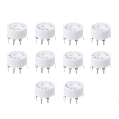 HL 10x 9 chân - Ổ cắm ống điện tử gốm mạ bạc, giá ưu đãi 195.800₫ 9