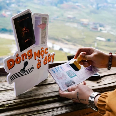 Hộ chiếu du lịch Sa Pa - Thị trấn trong sương, quà lưu niệm phượt, Dấu Mộc Việt Nam, giá 35.000₫ 2