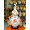 Hồ lô Bát Tràng 40cm phong thủy hút tài lộc chữ Lộc cao cấp đắp nổi - Giá 1,280,000₫ 4