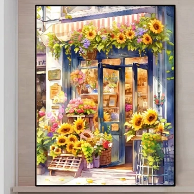 Hoa Hướng Dương Cross Stitch Full Thêu 2.026 Phong Cách Mới Ren, Chất Liệu Gói Thực Vật, Giá Ưu Đãi 312.623₫