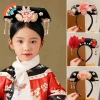 Hoa Phong Trung Hoa Mũ Ngọc Trai Cổ Đại Mũ Đầu Hanfu Nữ Công Chúa Tóc Vòng 4