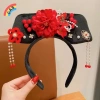 Hoa Phong Trung Hoa Mũ Ngọc Trai Cổ Đại Mũ Đầu Hanfu Nữ Công Chúa Tóc Vòng 9