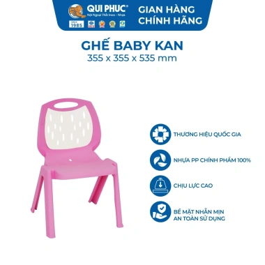 HỎA TỐC Ghế học sinh Baby Kan QUI PHÚC - Ghế ngồi học thoải mái, chắc chắn, giá ưu đãi 76.259đ