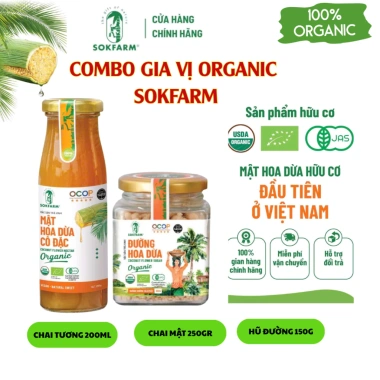 Hỏa Tốc - Sét Quà Tặng Tết Sum Vầy: Mật Hoa Dừa Sokfarm, Bộ Gia Vị Hữu Cơ Đặc Sản Vùng Mê Kông - Giá ưu đãi 265.000đ 3 Hỏa Tốc - Sét Quà Tặng Tết Sum Vầy: Mật Hoa Dừa Sokfarm, Bộ Gia Vị Hữu Cơ Đặc Sản Vùng Mê Kông - Giá ưu đãi 265.000đ 3