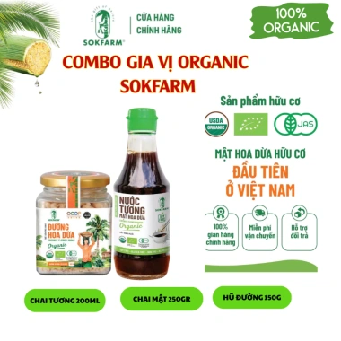 Hỏa Tốc - Sét Quà Tặng Tết Sum Vầy: Mật Hoa Dừa Sokfarm, Bộ Gia Vị Hữu Cơ Đặc Sản Vùng Mê Kông - Giá ưu đãi 265.000đ 4 Hỏa Tốc - Sét Quà Tặng Tết Sum Vầy: Mật Hoa Dừa Sokfarm, Bộ Gia Vị Hữu Cơ Đặc Sản Vùng Mê Kông - Giá ưu đãi 265.000đ 4