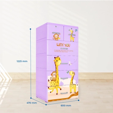 HỎA TỐC Tủ nhựa Bite 5 tầng QUI PHÚC Đựng quần áo tiện lợi, an toàn, lớn