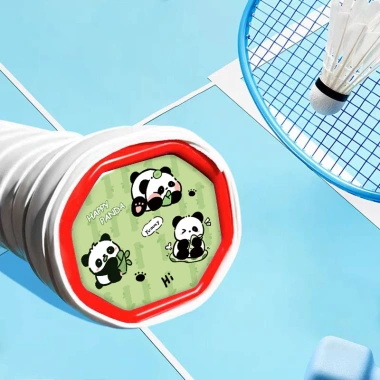 Hoạt Hình Cầu Lông Vợt Đáy Bao Miếng Dán Nhựa Cứng Trang Trí Phong Cách Mới