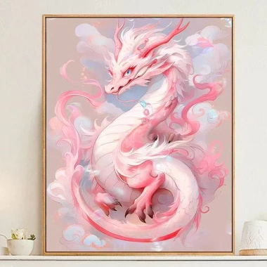Hồng Rồng In Chữ Thập Thêu Hoàng Đạo Trung Quốc Chủ Đề Rồng Phong Cách Mới 337.173 VND