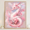Hồng Rồng In Chữ Thập Thêu Hoàng Đạo Trung Quốc Chủ Đề Rồng Phong Cách Mới 337.173 VND 5