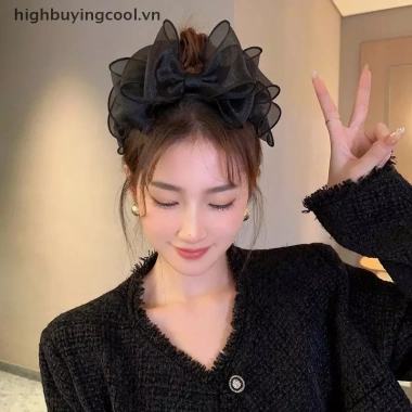 Hoop Tóc Lưới Retro Hàn Quốc Nơ Lớn - Phụ Kiện Tóc Nữ Hot Giá Ưu Đãi 59,100₫ 2