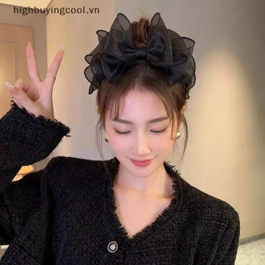 Hoop Tóc Lưới Retro Hàn Quốc Nơ Lớn - Phụ Kiện Tóc Nữ Hot Giá Ưu Đãi 59,100₫ 7