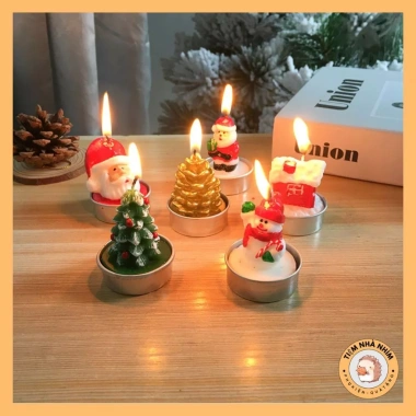 Hộp 3 Nến Noel Ông Già Người Tuyết Quả Thông - Nến Cây Thông Quà Giáng Sinh 48.900₫